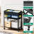 Mobile File Cart, Rolling File Organizer With Shelf And Hanging Rod For Letter/Legal File Folders Storage, Home Office File Cart On Wheels
