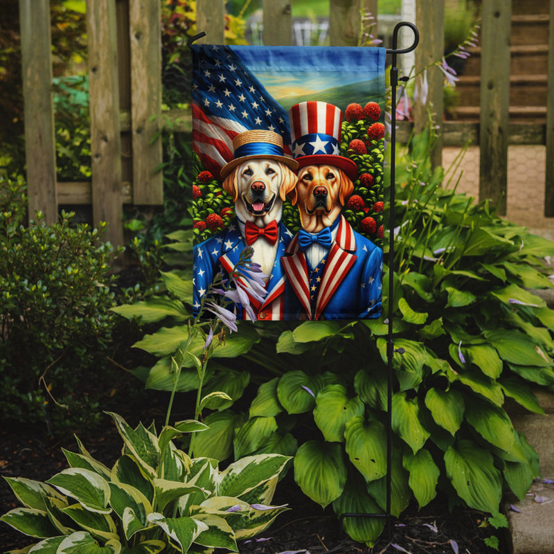 Drapeau All American Garden, Étoile bleue Labrador Retriever