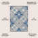 Alfheim Ornate Ogee Trellis High-Low Light Gray/Blue Indoor/Outdoor Rug