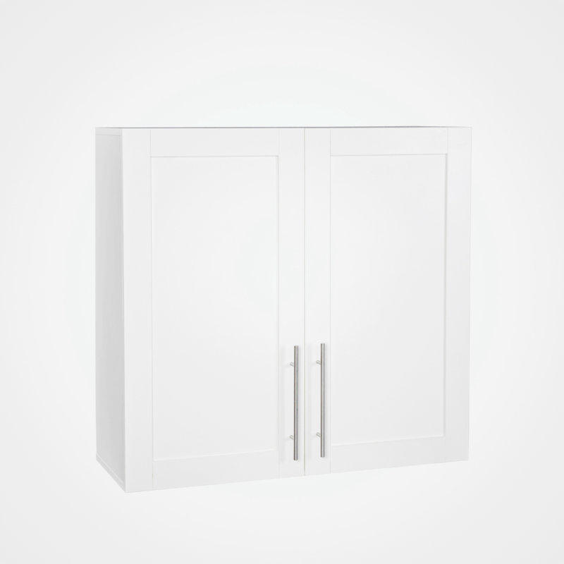 Armoire murale standard en fibre de bois moyenne densité prête à assembler avec charnières de porte à densité moyenne H 29,92 po x l 31,5 po x P 11,81 po Toyuster