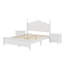 Ensemble de chambre à coucher moderne 3 pièces avec lit plateforme et 2 tables de chevet avec tiroirs-1252360000-1252360003