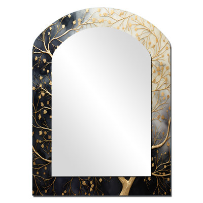 Miroir mural Golden Branch Tree Luminous Tangle II