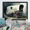 «Flower Old Cottage Caravan I», reproduction sur toile