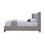 Grand lit en chenille gris Melbourne