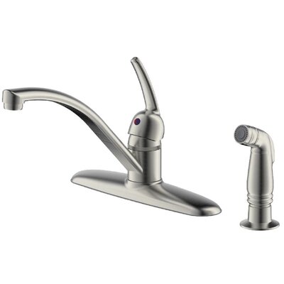 Pull Out Single Handle Kitchen Faucet with Side Spray -  Fontaine by Italia, MFF-BSK4-BN