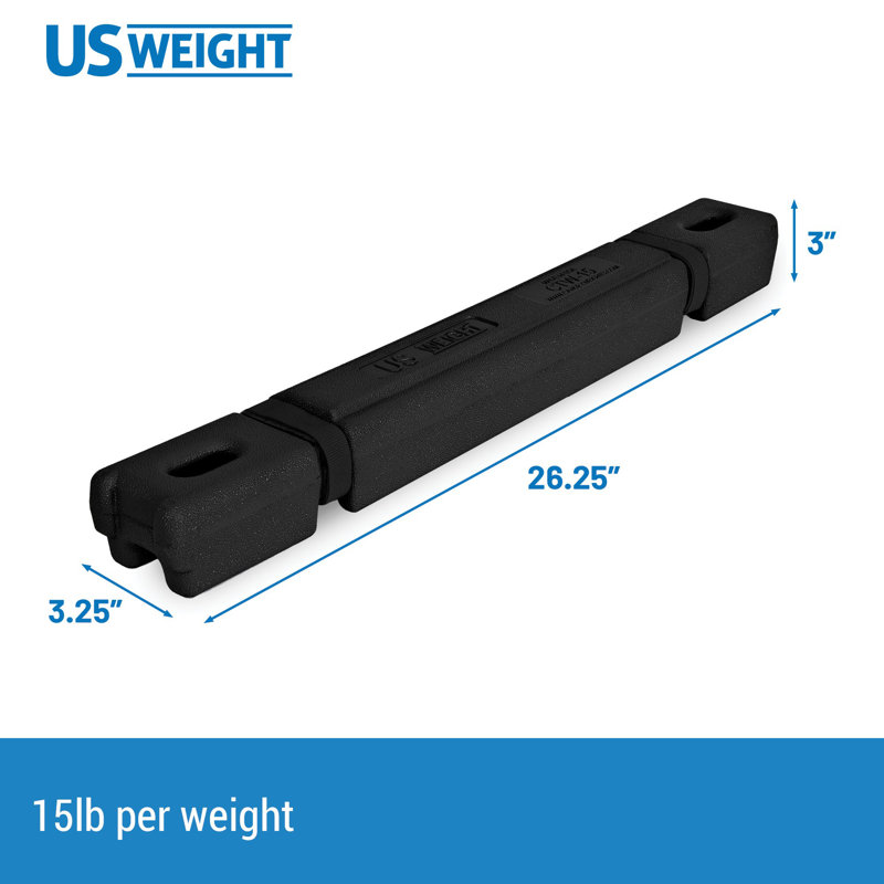 Ensemble de poids pour auvent 60 lb, Noir