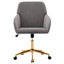 Siège en velours gris luxueux - Ergonomique et élégant. Chaise ergonomique réduisant la fatigue pendant les longues heures de travail.