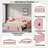 Upholstered Daybed With Pop Up Trundle, Charging Ports, 2 Side Pockets And Curved Backrest Design-1094276079
