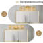 Modern Gold Bathroom Vanity Light With Crystal Shade, Wall Sconces For Mirror, Elegant Lighting Fixture For Powder Room