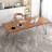 55" Walnut Rectangular Solid Wood desks-2088555324