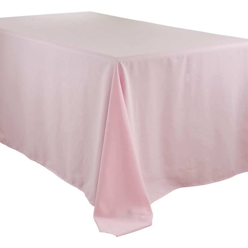 Daisylynn Rectangular Polyester Tablecloth, 108" L x 90" W, Pink