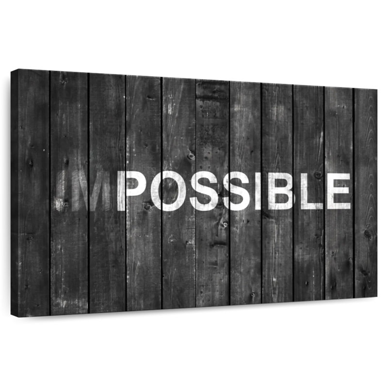 Tergel Possible Motivational Typography, 8" H x 12" W