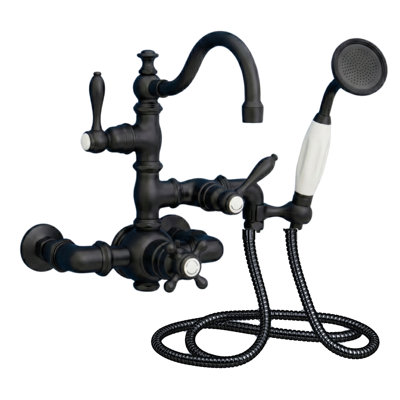 Thermostatic Wall Mount Tub Faucet with Handheld