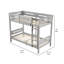 Lit superposé simple au-dessus de simple Nursing-96887291