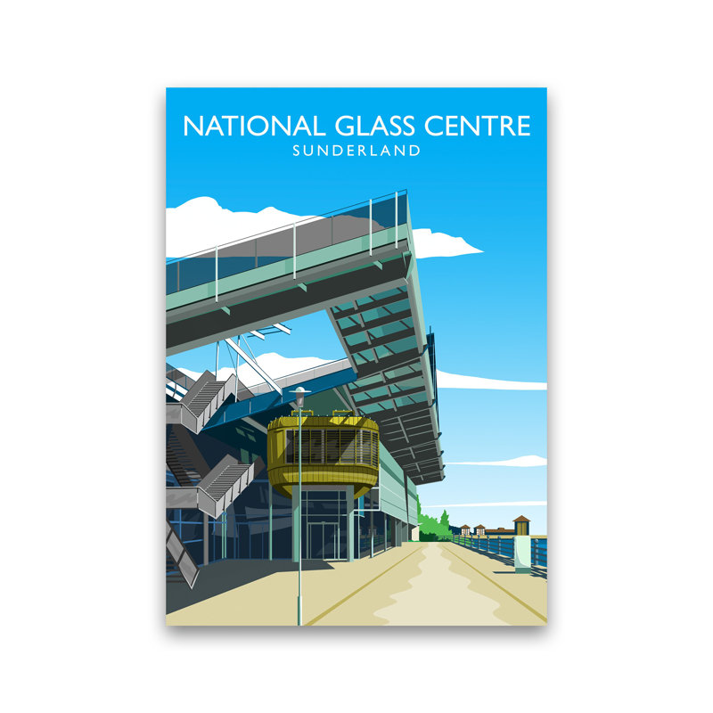 National Glass Centre Portrait by Richard O'Neill - Print, Unframed, 50cm H x 40cm W x 1cm D