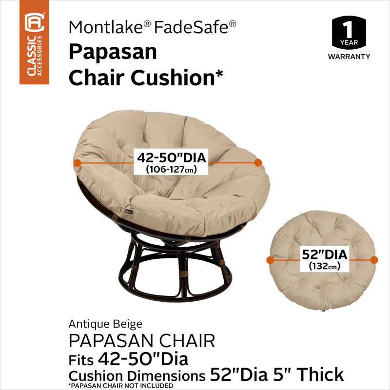 Coussin de siège d’extérieur Montlake, Beige antique