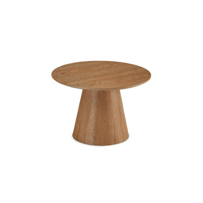 Ludwicka Coffee Table Light Grey DIA 60x40