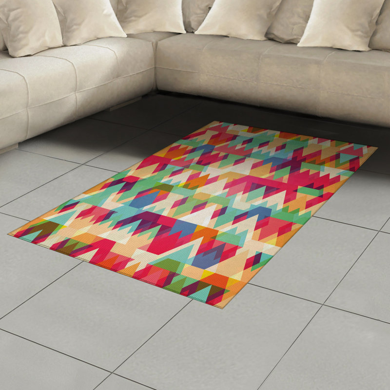 Tapis décoratif Indie High Density, Rectangle— 4 pi x 5 pi 8 po