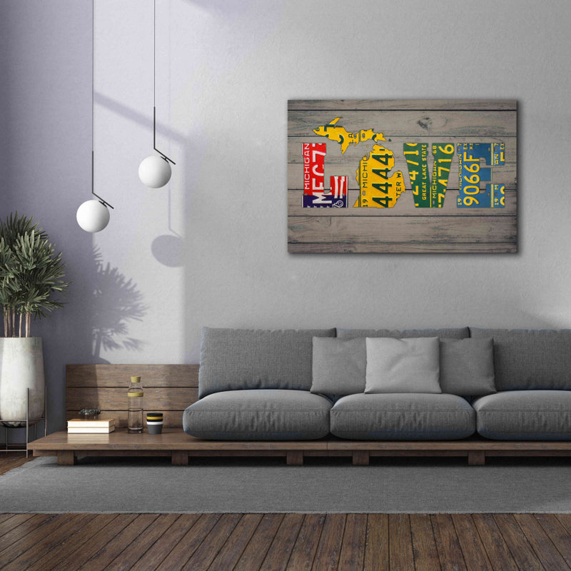 «Michigan State Love» par Design Turnpike, H 40 po x l 60 po x P 1,5 po