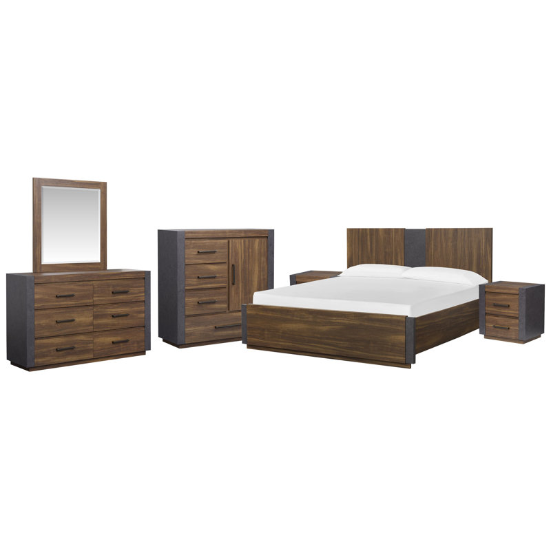 Commode à 2 tiroirs avec miroir double et commode Tousign, Grand