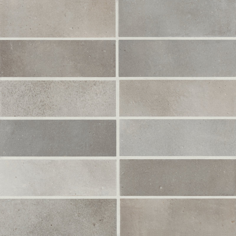 Carreau de porcelaine pour plancher et mur 2 po x 6 po Celine, Grège
