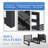 Gillet 7 Piece Patio Outdoor Aluminum Furniture Set with Gas/Propane Fire Pit Table, 29'' Extra Large Luxury Sectional Conversation Set-36699334
