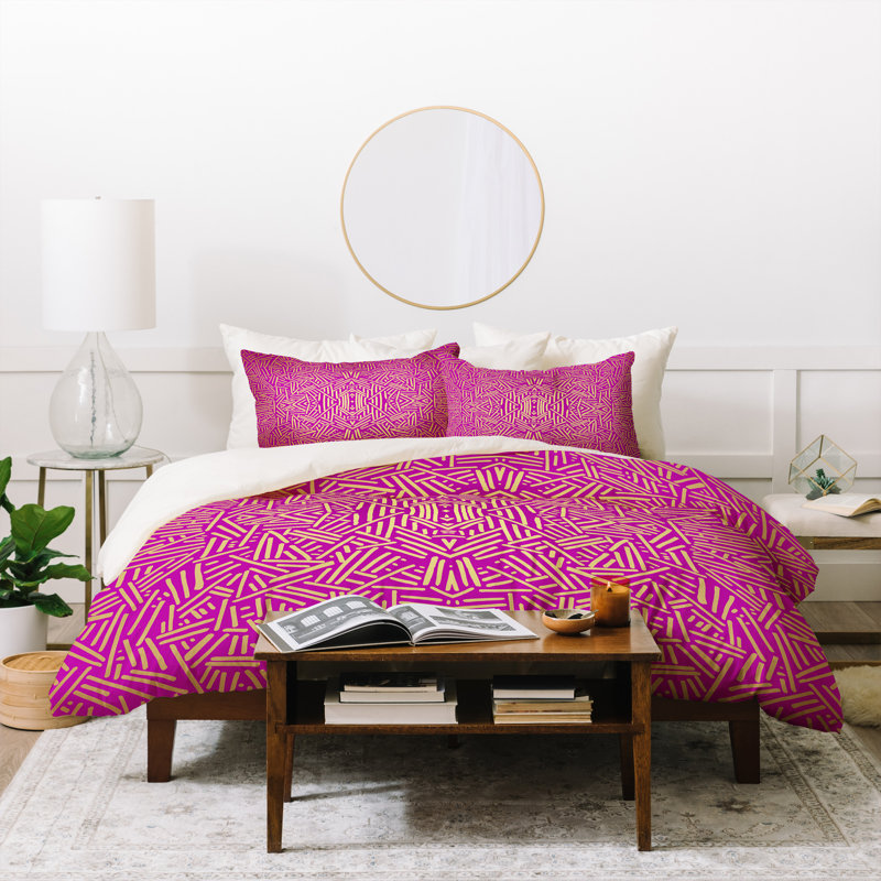 Ensemble de housse de couette Jacqueline Maldonado, Housse de couette double / grand + 2 taies décora