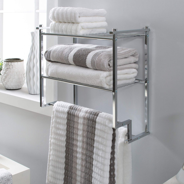 Delta Galeon 8 Inch Towel Bar - Polished Chrome Wall Mounted Hand Towel Rack For Bathroom