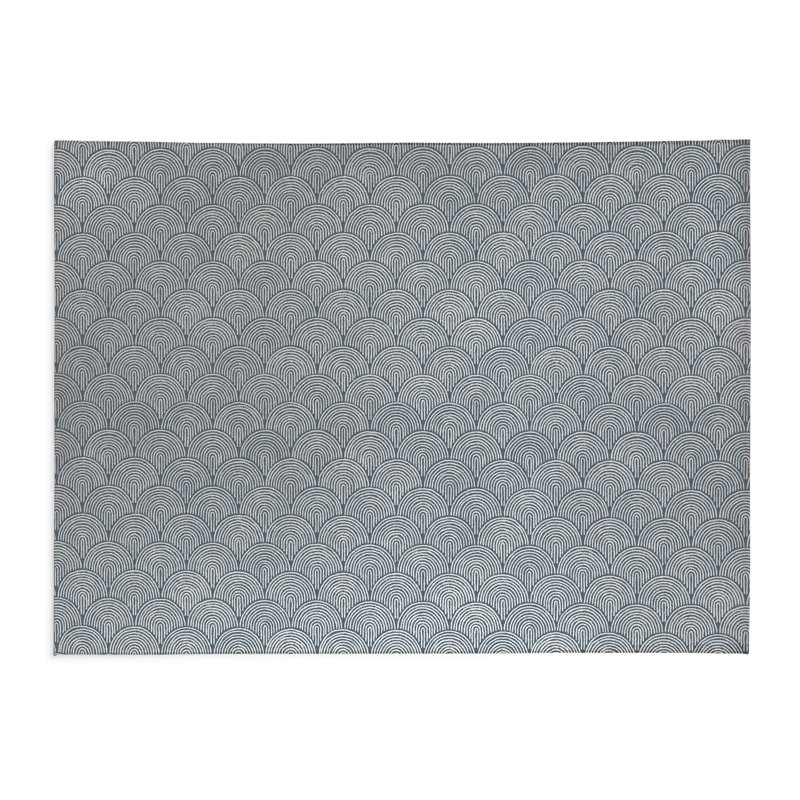 Rolling Humps Indoor Doormat, Blue, 60" W x 84" L