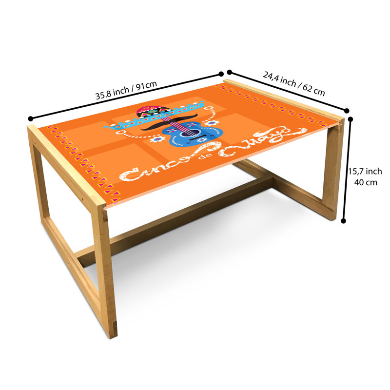 Brandi Sled Coffee Table, 40cm H x 91cm W x 62cm D