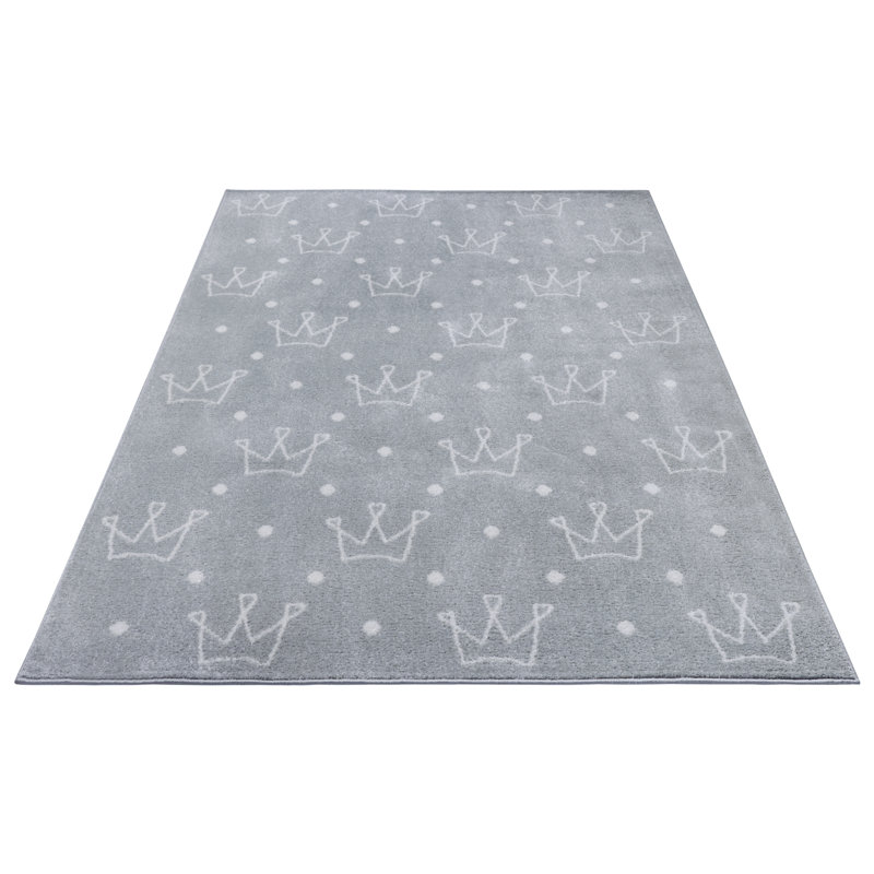 Adventures Children Grey Indoor/Outdoor Rug, Rectangular 160 x 235cm