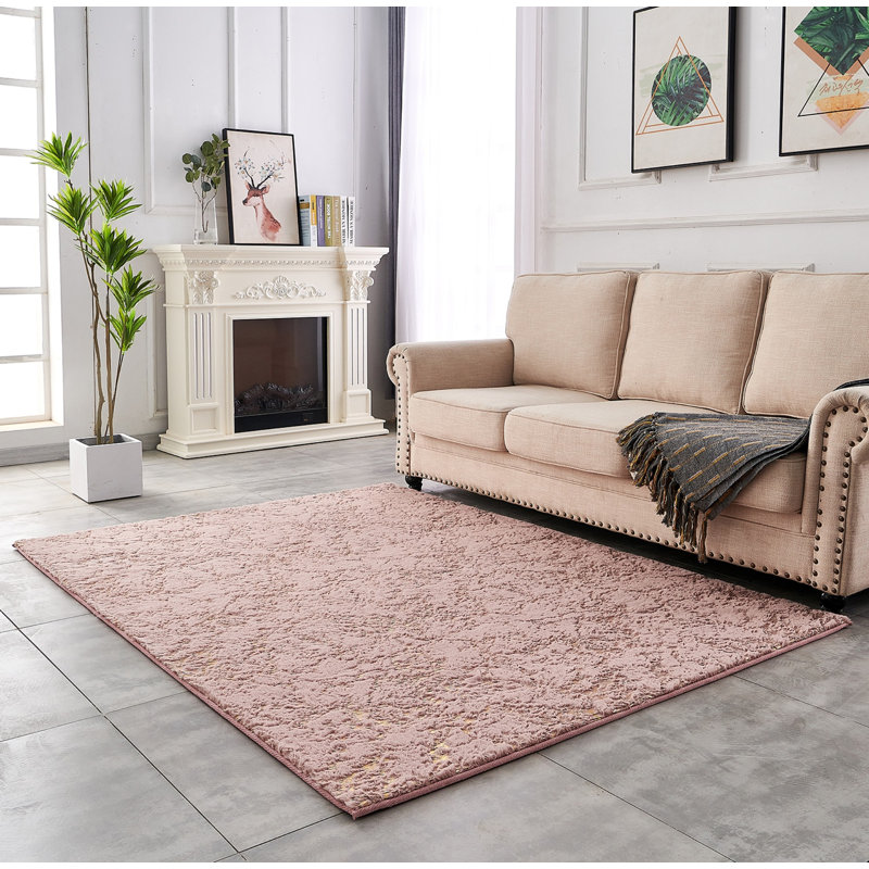 Tapis lavable à la machine, tapis abstrait, Rectangulaire 2 pi x 3 pi