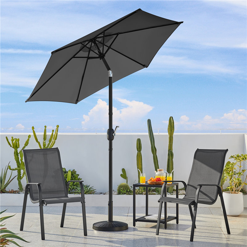 Charlean 226cm Tilt Parasol, Grey