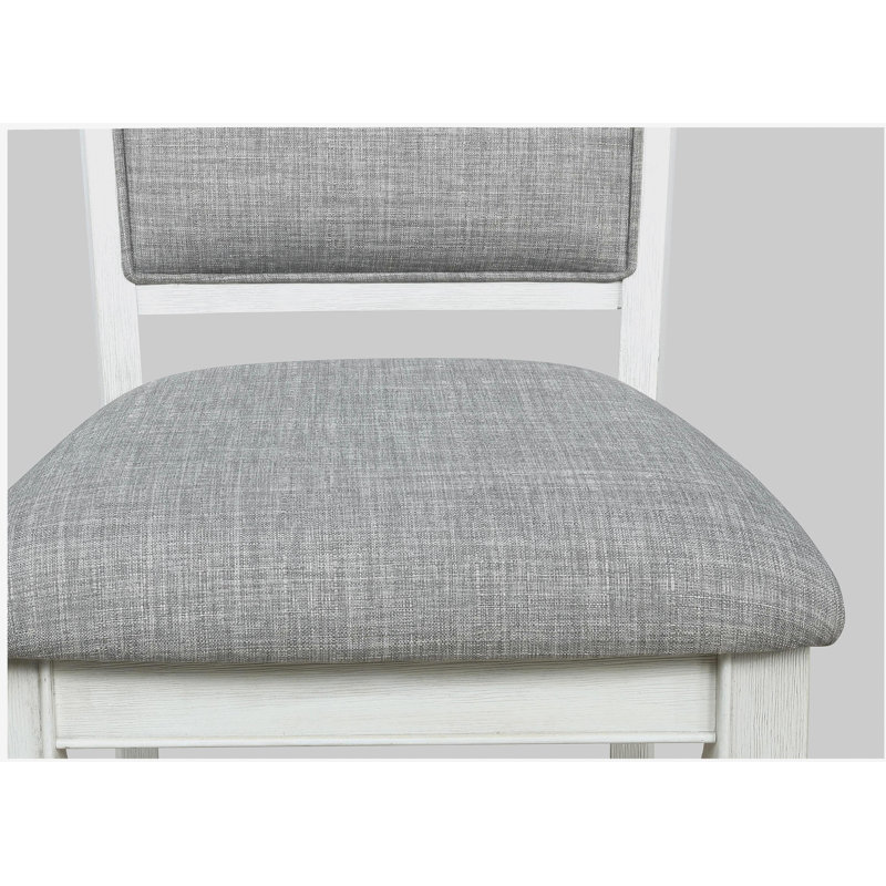 Tabouret de bar 2 pièces, Blanc