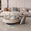 Table basse simple ronde en pierre supercristalline-123429580