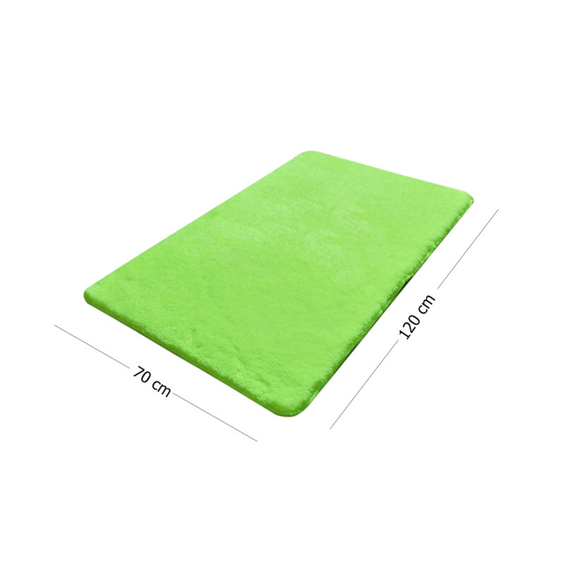 Non-Slip Acrylic Bathmat, Green, 27.6 x 47.2 inches | 100% Acrylic, Antibacterial, 1.5 lbs/ft² | Machine Washable, Durable Pile Height: 0.7-1.2 inches | Perfect for Bathroom Safety & Comfort