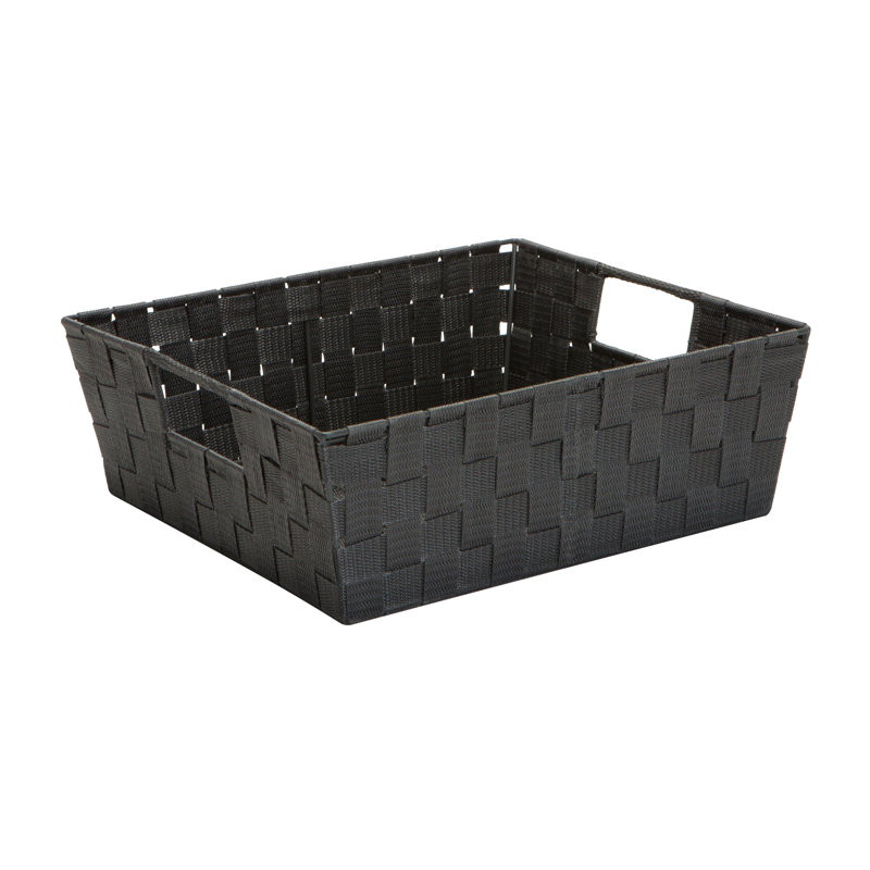 Panier en tissu, H 5 po x l 15 po x P 13 po, Saphir, 2