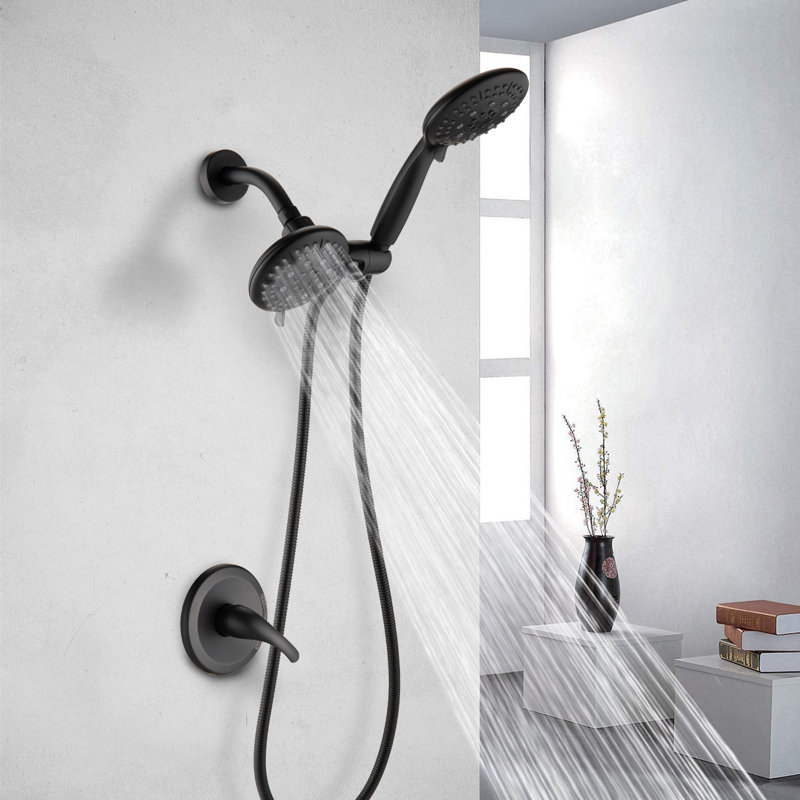 Système de douche complet avec valve brute et nettoyage au toucher