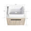 Ensemble de meuble-lavabo simple 0 po avec plateau en pierre frittée Aprilette