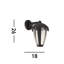 Nadler 26cm H Outdoor Wall Lantern