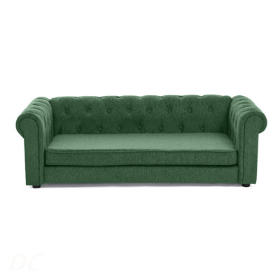 Élégant lit rectangulaire pour animaux de compagnie pour chiens grands et surdimensionnés, canapé-lit surélevé durable, canapé pour chien confortable, canapé pour chien en lin moderne et tendance