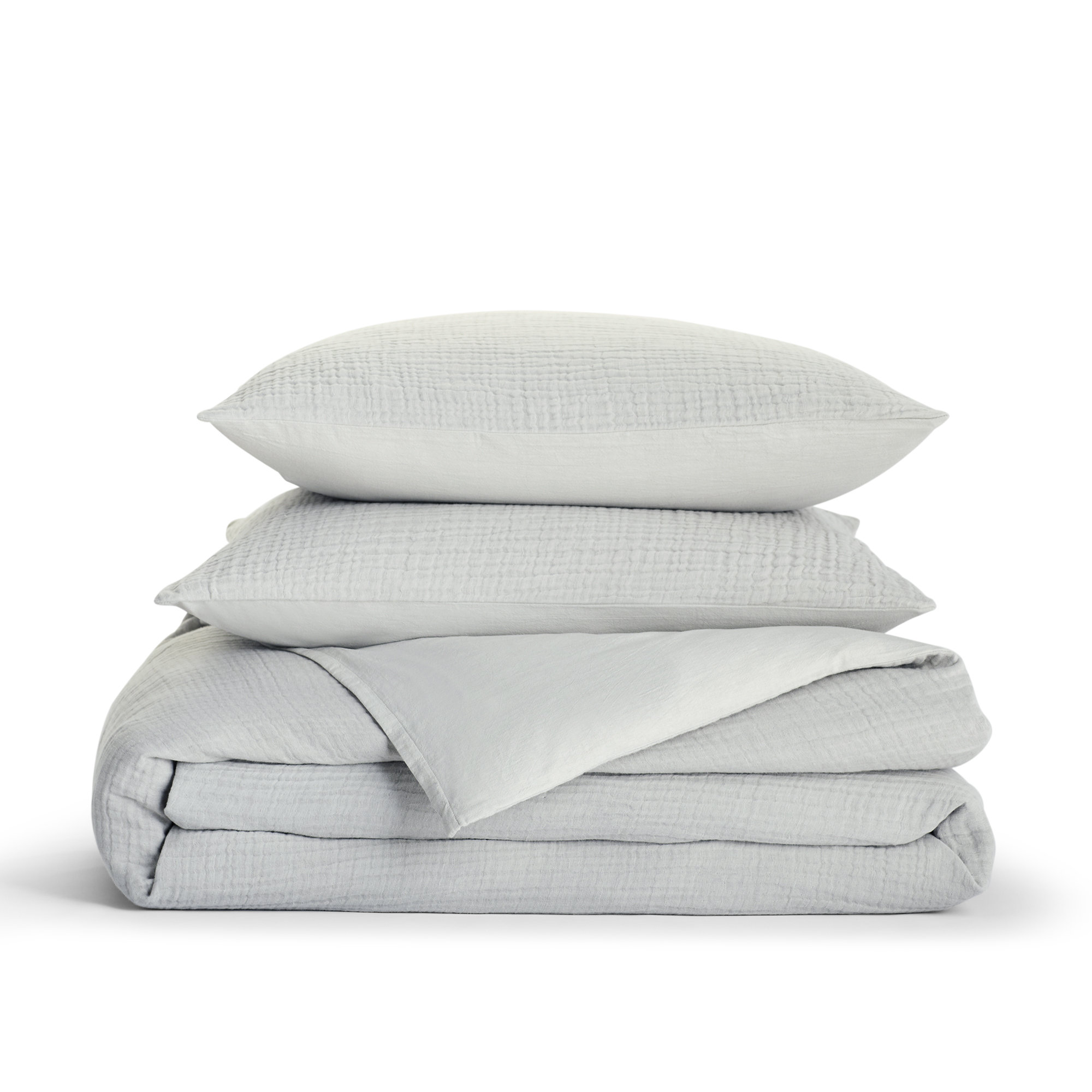 Daila Cotton Blend Duvet Cover, White, King Duvet