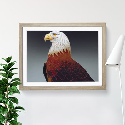 Dramatic Eagle Bird - Single Picture Frame Print