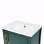 Meuble-lavabo simple de 20 po avec plateau en céramique Shadan