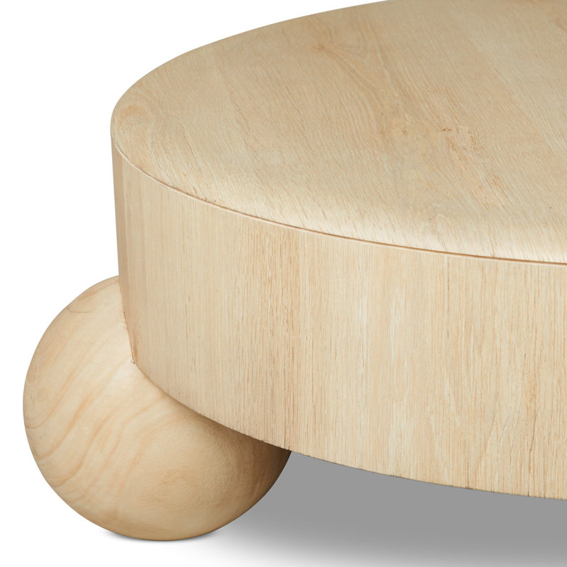 Raul Coffee Table 42"-American White Oak Veneer, 42"
