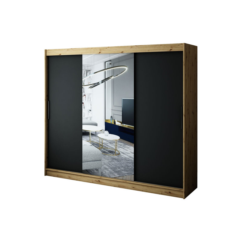 Lucasville Manufactured Wood Wardrobe, 200 H x  250 W x 62 D cm 