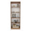 Ensemble de bibliothèque 3 pièces H 71,1 "avec armoire de rangement, bibliothèque haute avec tablettes ouvertes et porte