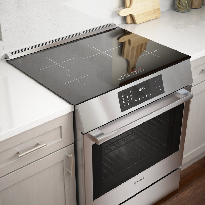 800 Series 31.5" Slide-In Electric Range, Silver