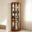 Vitrine d'angle à 6 tablettes Curio Cabinet