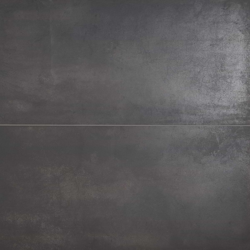 Bond 24x48 Matte Porcelain Tile, Venom Black Charcoal